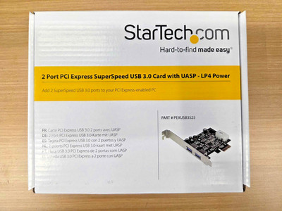 StarTech PEXUSB3S25   2 Port PCI Express SuperSpeed USB 3.0 Card with UASP - LP4