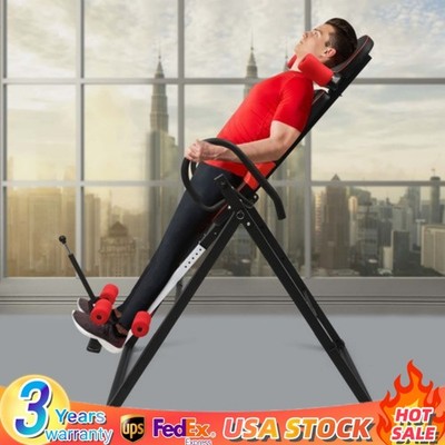 Inversion Table Teeter Machine Therapy Back Pain Relief Foldable Gravity Fitness