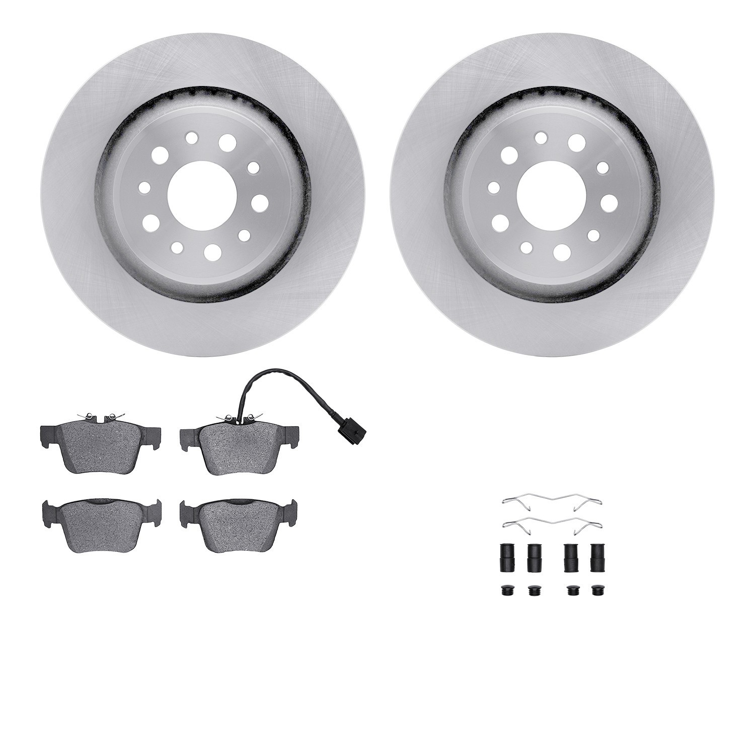 For Maserati Ghibli 17-22 R1 Concepts WFUH1-79013 Rear Brake Kit w Optimum Pads