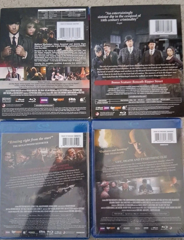 🖤💀 Ripper Street Seasons 1 2 3 4 Blu-ray Lot • All New & Sealed • BBC 💀🖤 - Image 2 of 4