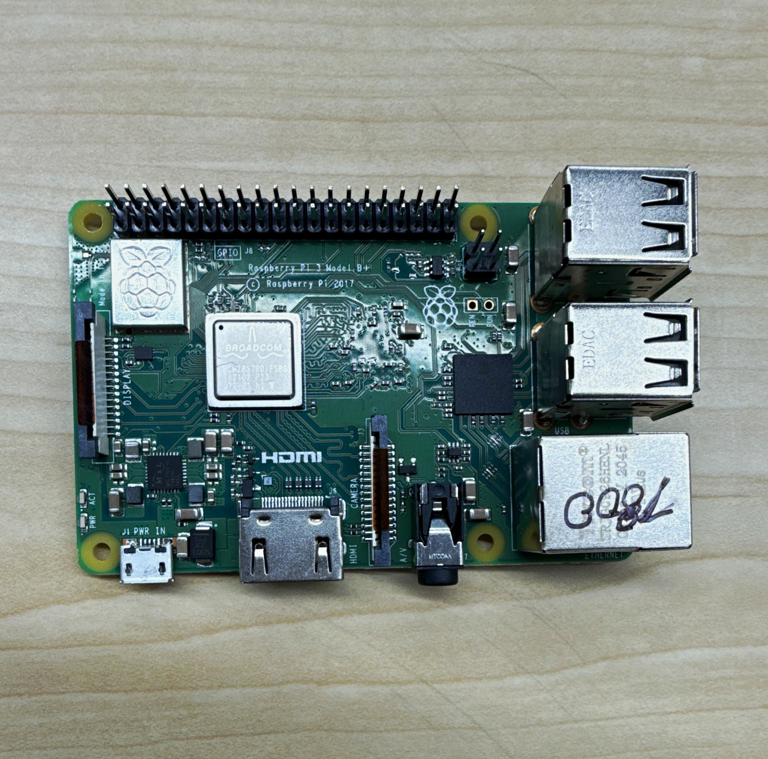 Raspberry Pi 3 Model B+ Single Board Computer 1GB ARM USB Ethernet HDMI