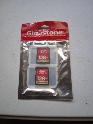 GIGASTONE 128GB 2-Pack SD Card UHS-I U1 Class 10 SDXC Memory Card Full HD Video
