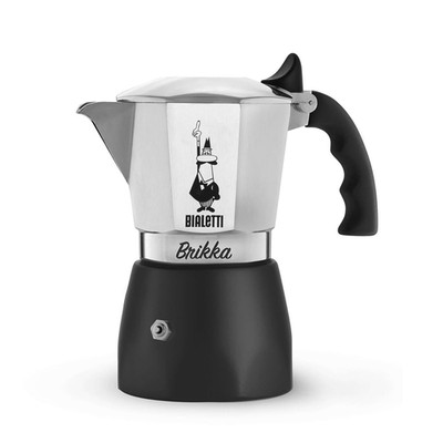 Bialetti Brikka Moka Pot Stovetop Espresso Maker Crema-Rich Italian Coffee