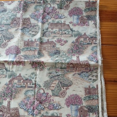 Springs Industries ''English Cottages and Bird Houses 1 Yard