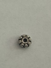 9 Sterling Silver Bali Spacer Beads Vintage Jewelry Making Supplies 5.8mm 9g