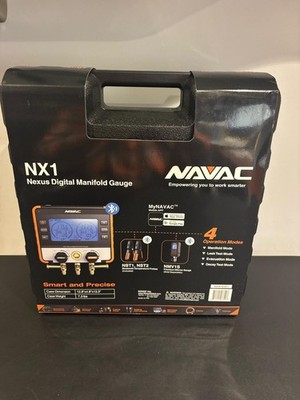 NAVAC NX1 Nexus Digital Manifold Gauge Bluetooth Manifold Leak Test Evacuation