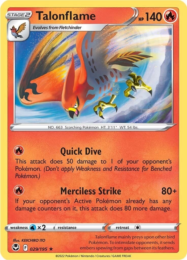Talonflame 029/195 SWSH12: Silver Tempest Near Mint EN Pokemon