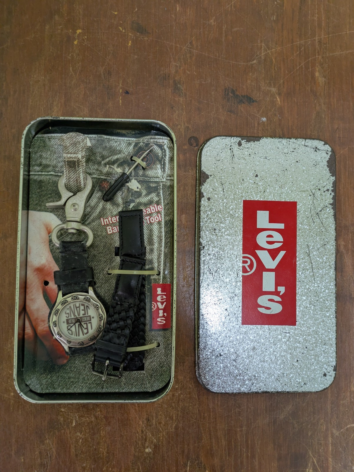 Levi's Pocket Watch With Interchangeable Braided … - image 1