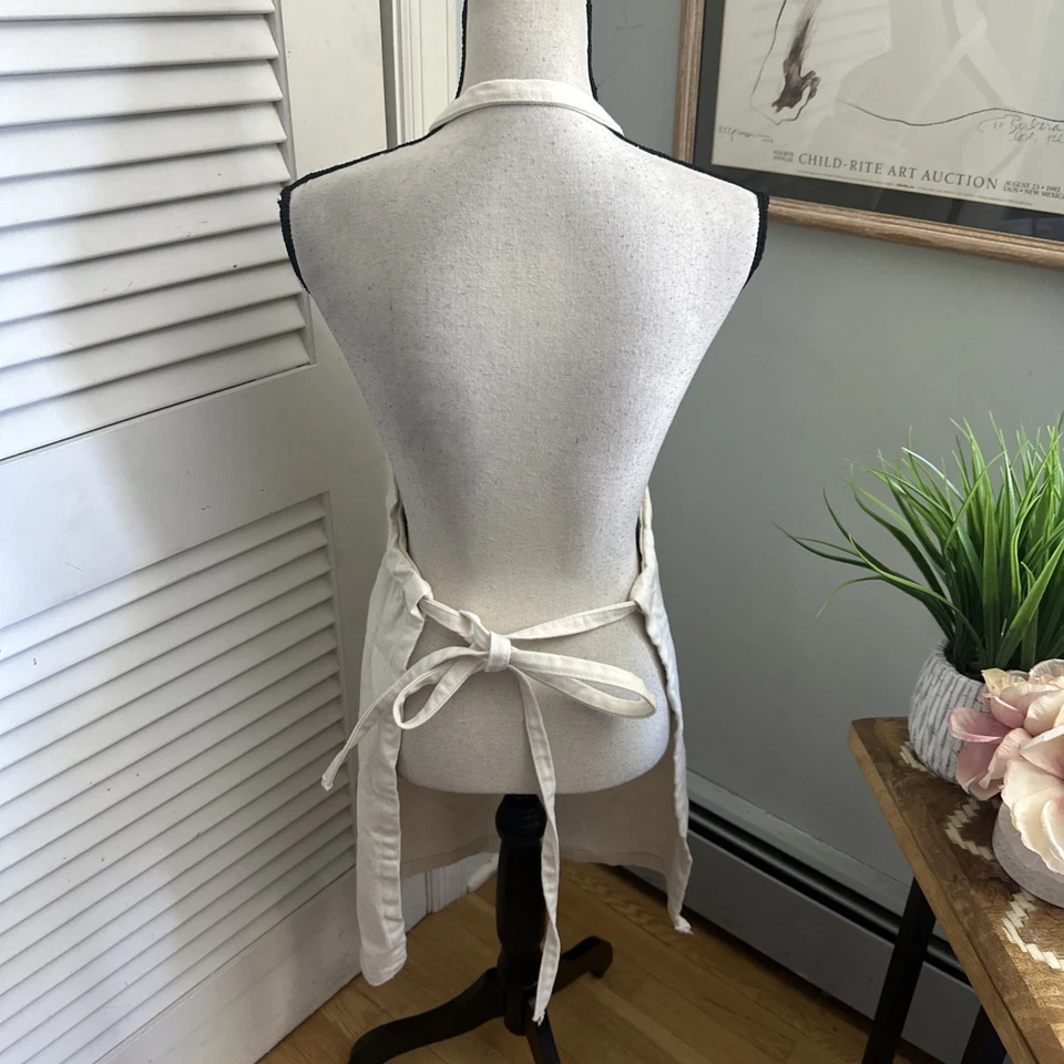 CUISINEINART фартук толщиной с белый холст карман логотип приготовления кухни шеф-повар - Изображение 4 из 4