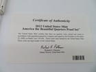 2013 UNITED STATES  MINT AMERICA THE BEAUTIFUL  QUARTER  PROOF SET — photo 3