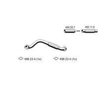 Ernst Abgasrohr Hosenrohr Mitte FüR Ford Focus Turnier DNW DAW DBW DFW 341509