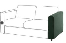 Ikea VIMLE Bezug Djuparp Armlehne Couch 705.172.50 Wechselbezug NEU