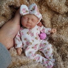 7" Girl Micro Preemie Full Body Silicone Baby Doll Realistic Newborn Baby Doll