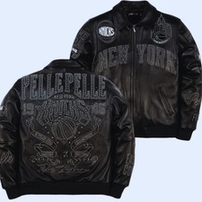 Premium Black Leather Knicks Jacket New York ...