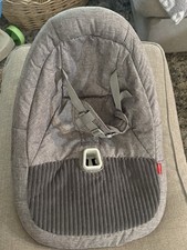 Skip Hop Infant Baby Bouncer Seat Cover, Gray, Toy Bar Feature
