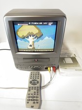 BROKSONIC CRT TV DVD COMBO CCVG-297 RETRO GAMING 9" Screen w/REMOTE Manual Works