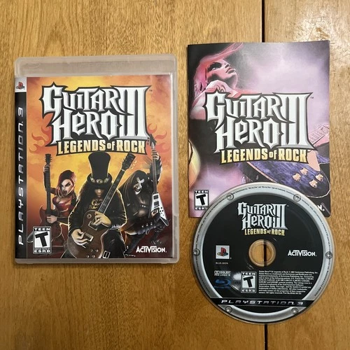 Guitar Hero III: Legends of Rock (PlayStation 3, PS3) CIB Complete