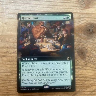 Heroic Feast | Extended Art | Foil | Marvel Super Heroes | MTG