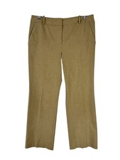 Talbots Women's Petites Dress Pants Size 10P Tan Boot Cut Stretch Flat Front