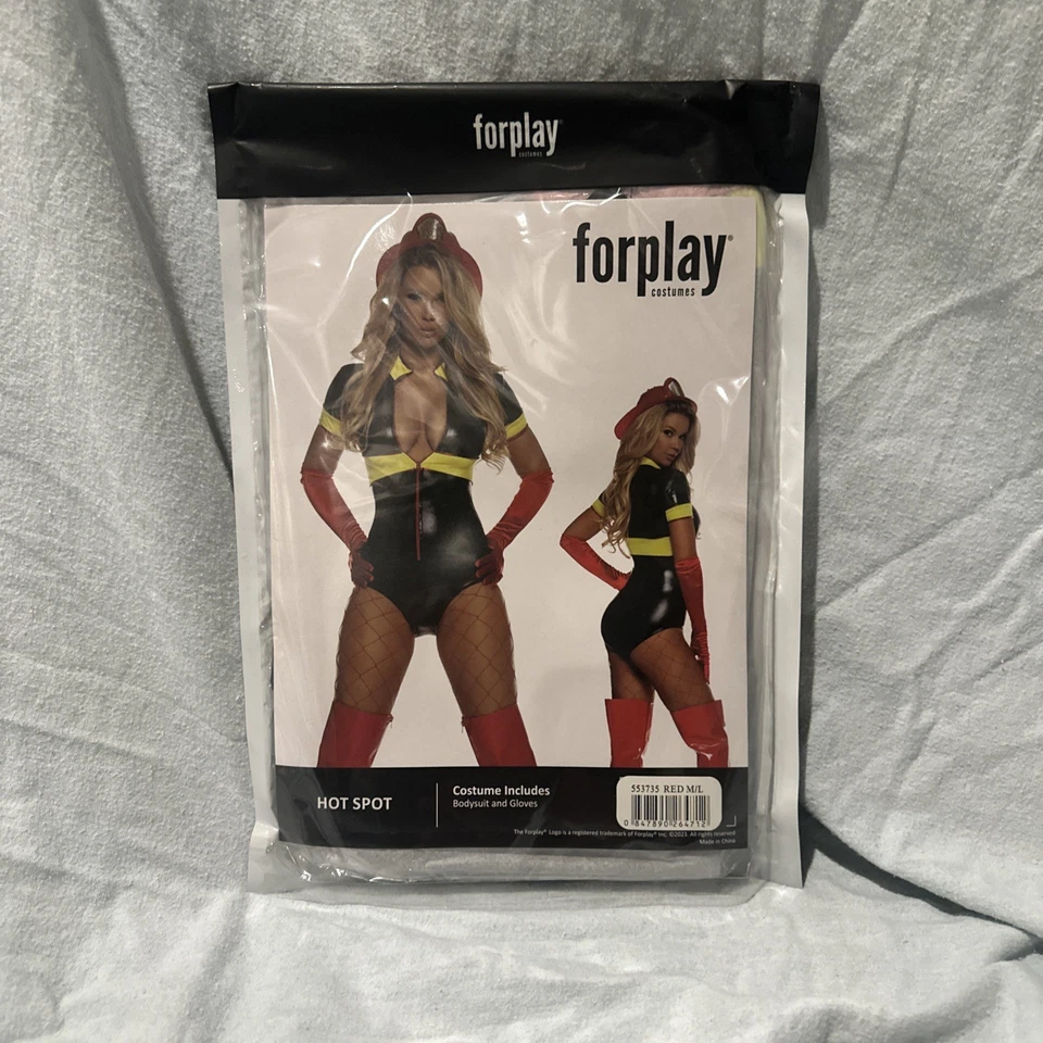 Sexy Forplay Hot Spot Bombero Negro Body Disfraz 553735 Foto 3 de 3