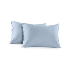 Solid 600-Thread-Count 2pc / Pair Standard/Queen Standard-Pillowcases Blue