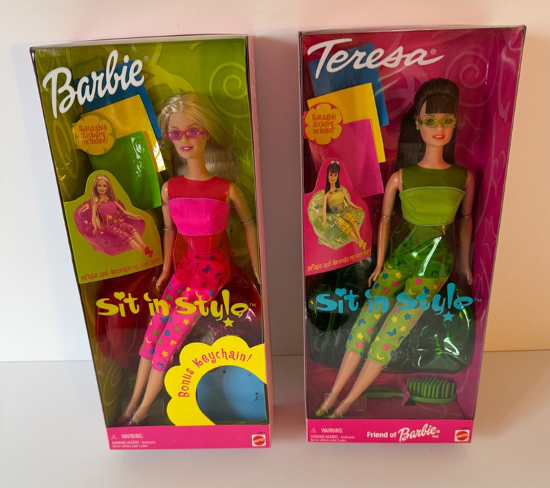 1999 ~ Sit in Style ~ Barbie #23421 & Teresa #23423 ~ NRFB