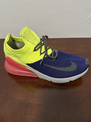 Men s Nike Air Max 270 Flyknit Regency Purple Volt Size 10