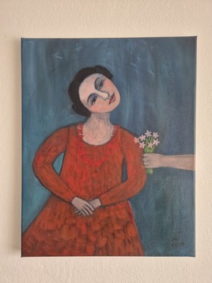 Dorothea Winter   signiertes Original Gemälde Öl auf Leinwand 50×40 cm (2018)