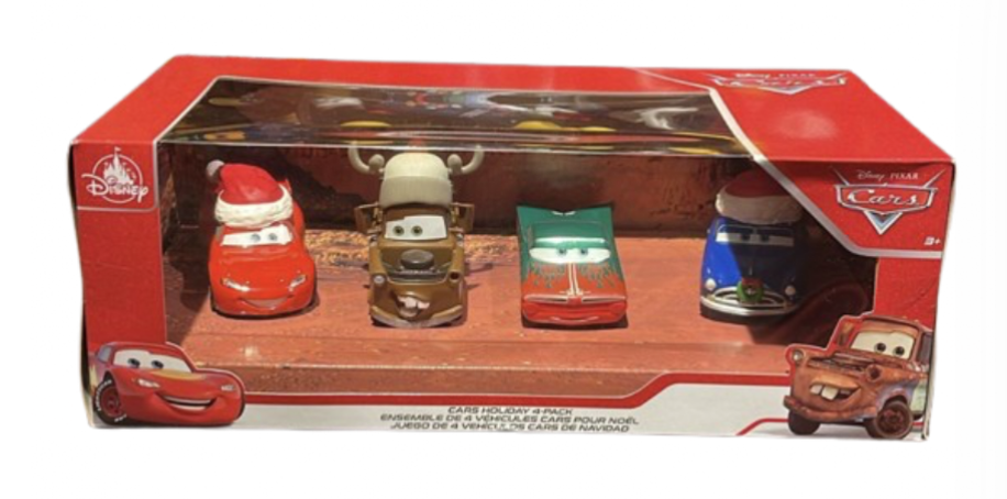 非売品　Holiday Cast Member Exclusive Cars Disney Parks Pixar Cars Holiday Die Cast 4 Pk Set Pack Vehicle New