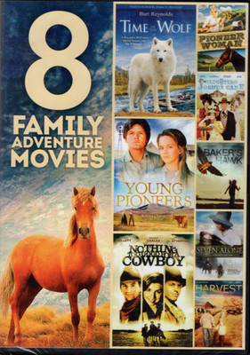 8 Family Adventure Movies DVD New Sealed Mostly Animal Themed