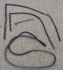 92-95 CIVIC 2/3Dr Right Window Run Channel Molding BODY Rubber Seal + BRACKET EG