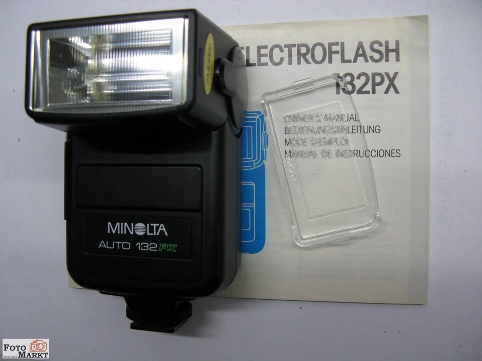 Minolta Auto 132 PX Blitzgerät für Spiegelreflex-Kamera X-700 Blitz Flash - Top - Bild 3 von 3
