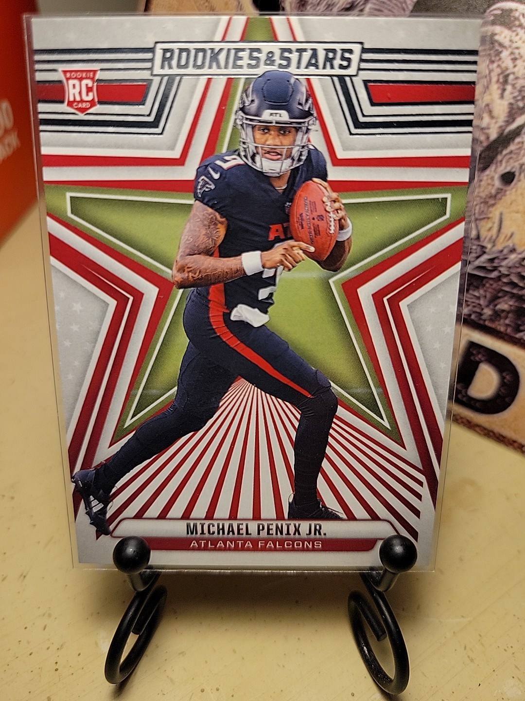 2024 Rookies and Stars Football Red Michael Penix Jr Rookie RC Falcons 179