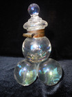 Antique Harrach Czechoslovakian Beautiful Bohemia Iridescent Soap Bubble Inkwell — photo 3
