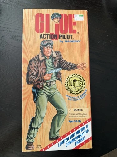 GI Joe Action Pilot 12” WWII 50th Anniversary Commemorative Figure Hasbro NIB