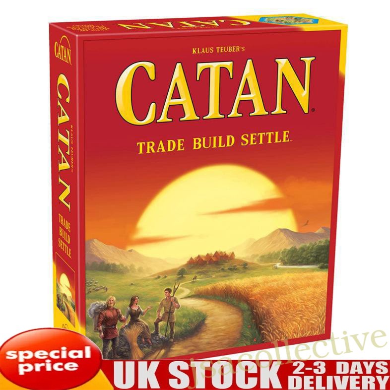 Catan Board Game Card Games Trade Build Settle Desk Beginner 3-4 Players Party