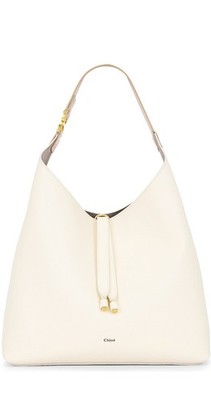 Authentic Chloe Marcie Hobo Leather Ivory Bag