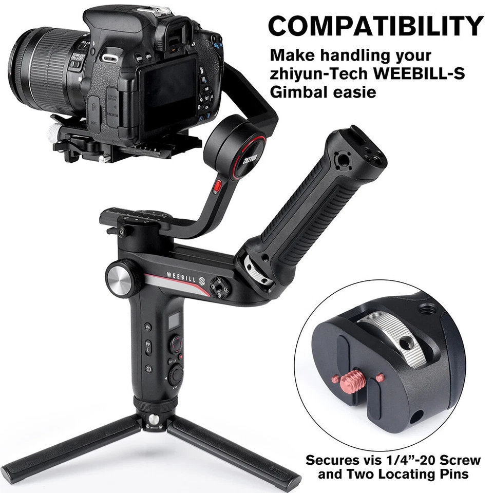 ZHIYUN Hand Grip 1/4 Screw Holes Gimbal for Zhiyun Weebill Lab Weebill S Clip 2 - Image 3 of 4