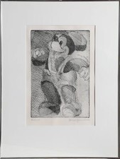 Bernard Greenwald, Mickey Mouse II, Etching, signed in pencil