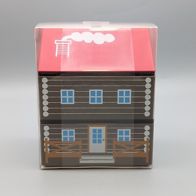 New Hakoya Bento Lunch Box House Cabin 2-Tier with Gel Pack & Strap 50062