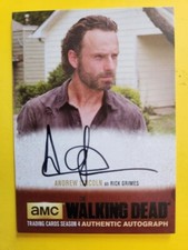 THE WALKING DEAD SEASON 4 AUTOGRAPH CARD OF ANDREW LINCOLN AS RICK GRIMES AL1