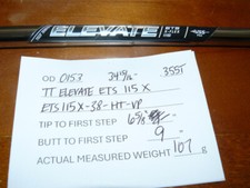 True Temper Elevate ETS 115 Iron Shaft 34 15/16" X Flex PULLED .355 TAPER