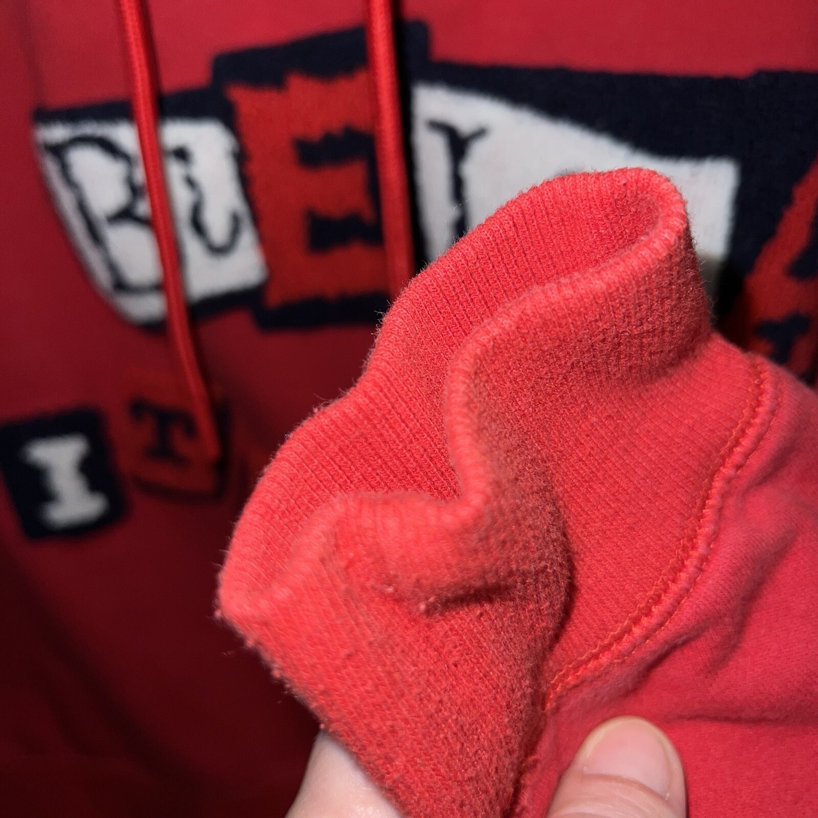 Fila Felpa Donna con Cappuccio Piccola Rosso Cotone con Pullover Poliestere