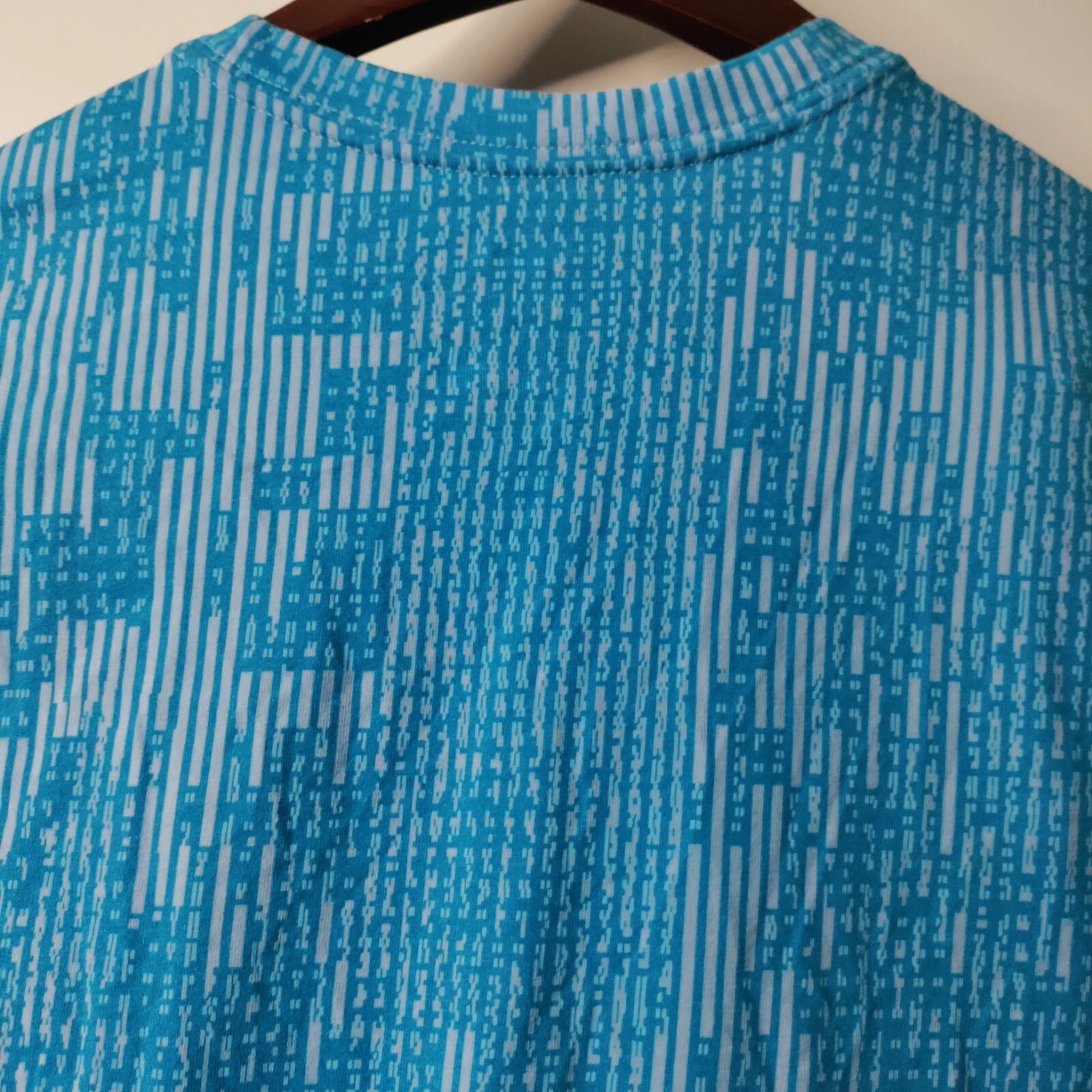 The Nike T-Shirt Swoosh Dri-Fit Blue Unisex SM Short Sleeve Athletic Golf Beach thumbnail 8