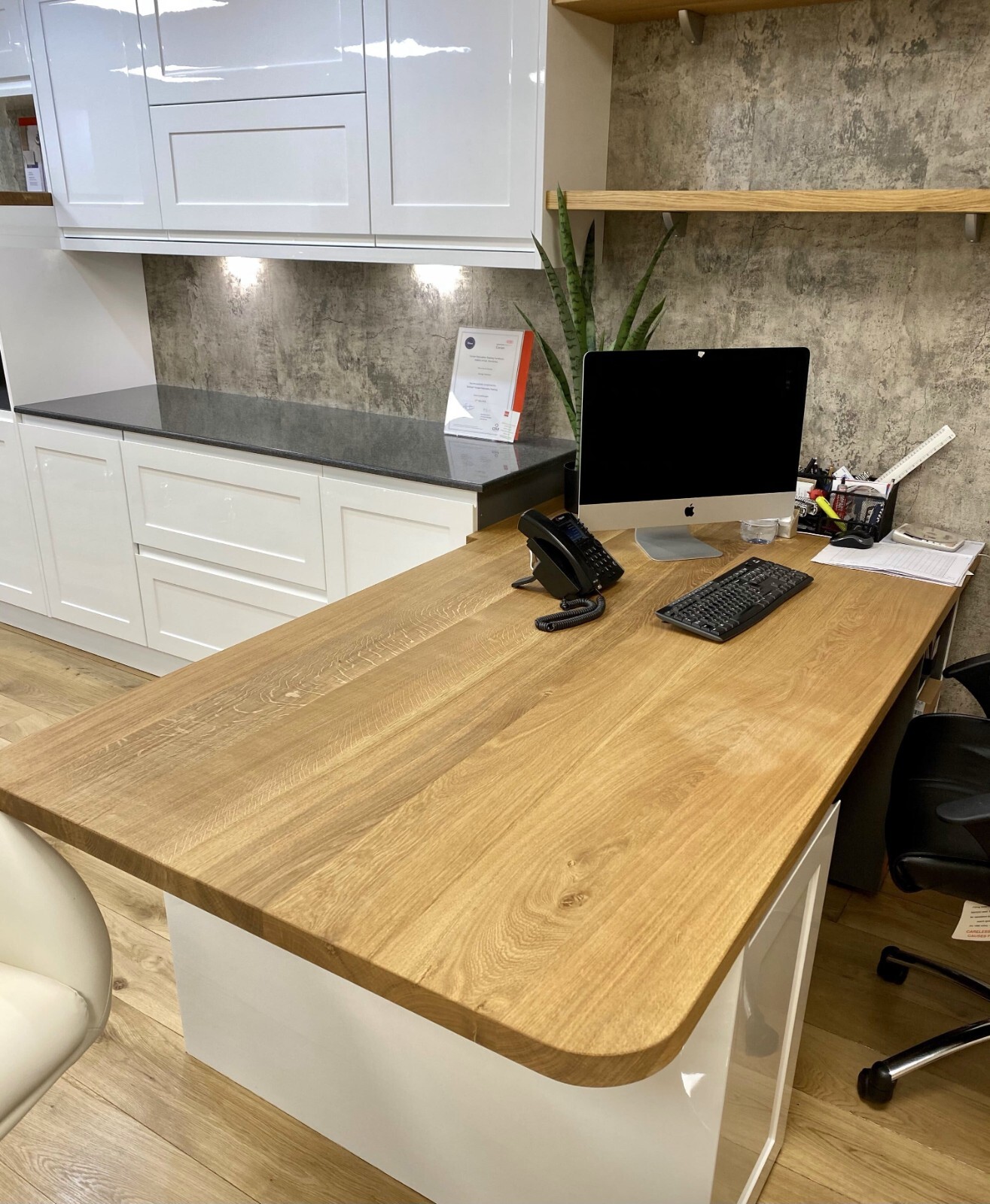 PRIME OAK FULL STAVE KITCHEN WORKTOP ISLAND TABLE REAL SOLID WOOD ...