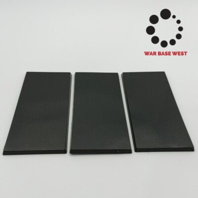Lot Of 3 50mm x 100mm Rectangle Bases Used For Warhammer Fantasy Giants Dragons