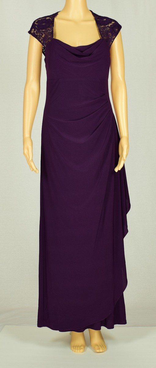 msk purple dress Msk Women's High Neck Tiered Smocked Waist Maxi Dress In Purple