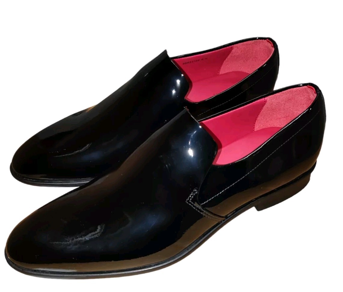 Boss Tux Loafers HUGO BOSS US 8M/7M Men's Dress Black Patent