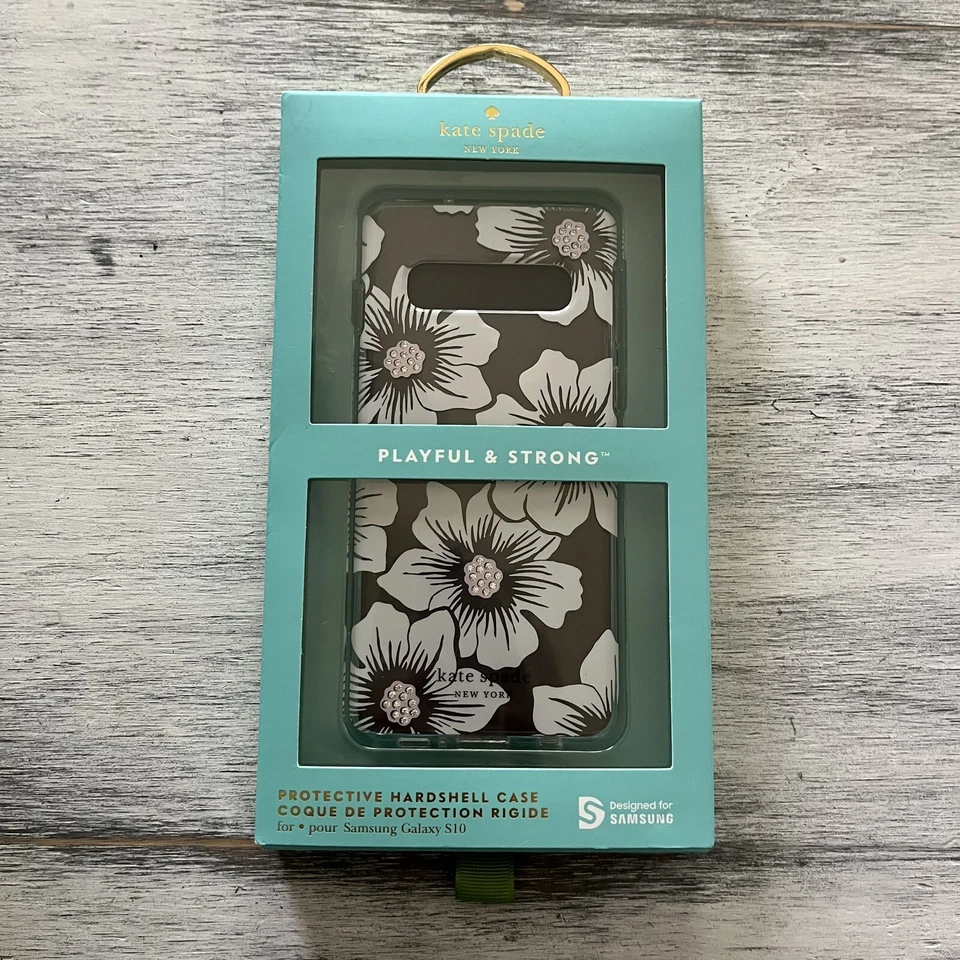 Funda rígida protectora Kate Spade para Samsung Galaxy S10 - transparente floral Foto 2 de 4