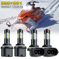 For Arctic Cat CrossFire R 8 LE 2009-2010 4x 894 893 LED Headlight Combo Bulbs
